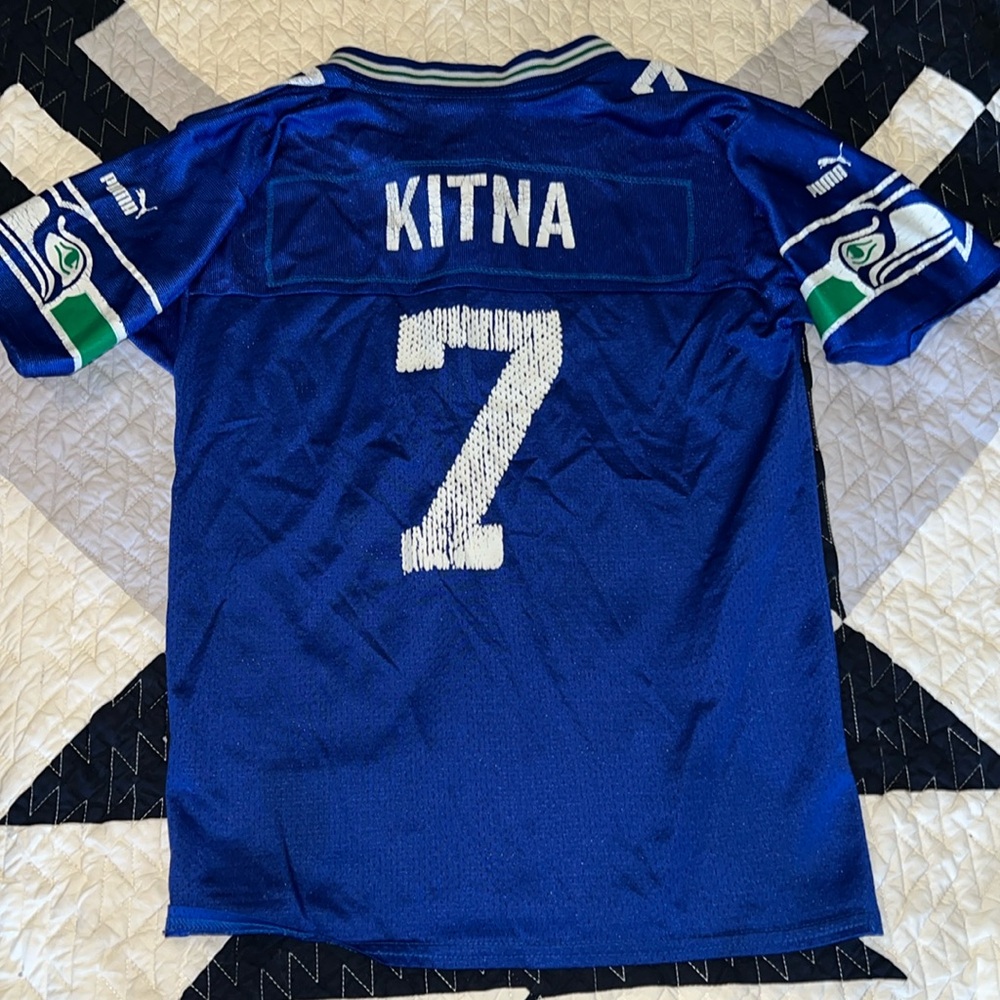 Vintage Seattle Seahawks puma Kitna jersey